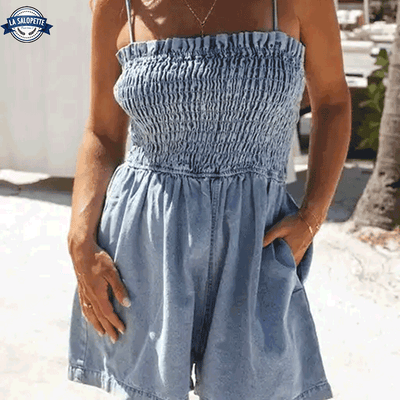 Salopette Courte Volantee