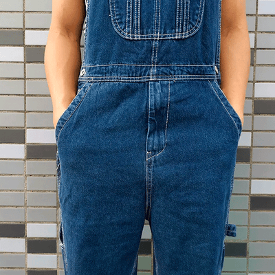 オーバーオール ショートパンツ<br>プラスサイズ バミューダ