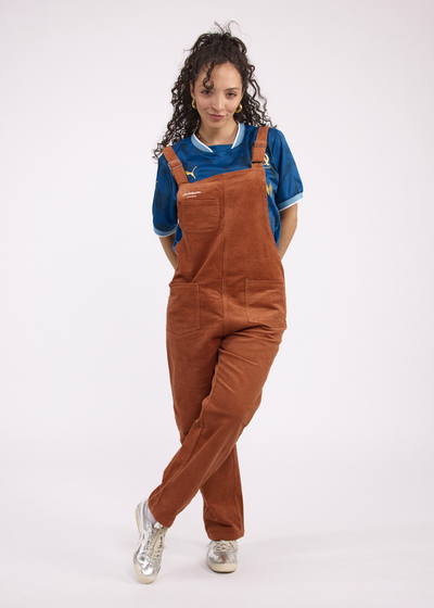 Salopette en Velours Brun