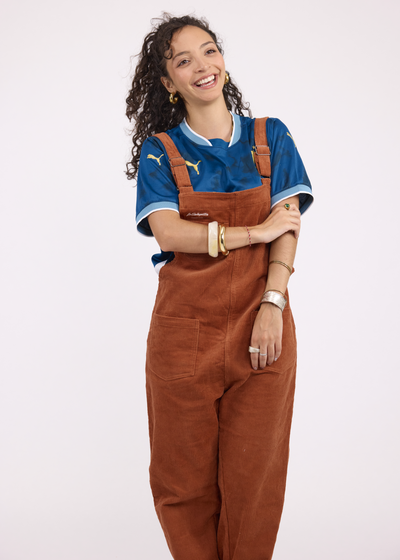 Salopette Épaisse Marron Femme