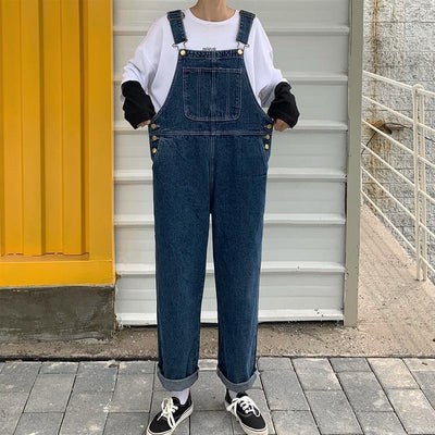 デニムオーバーオール<br>プラスサイズ オーバーサイズ