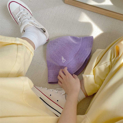 デニムオーバーオール<br>パステルイエロー