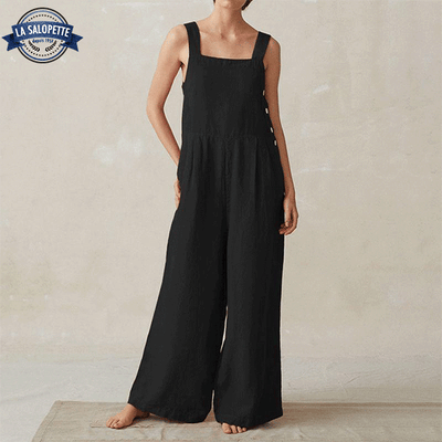 Salopette Pantalon Large Black