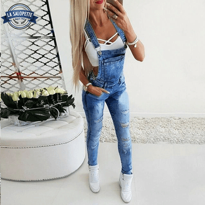 Salopette en Jean Slim