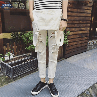 Cotte Beige Déchirée