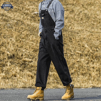 デニムオーバーオール<br>ラモー・ブラック