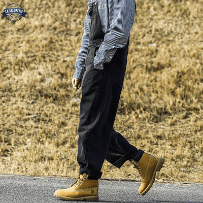 デニムオーバーオール<br>ラモー・ブラック