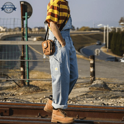 Salopette Ancienne à Rayures Homme