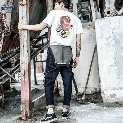 Salopette de Travail à Bretelles Détachées