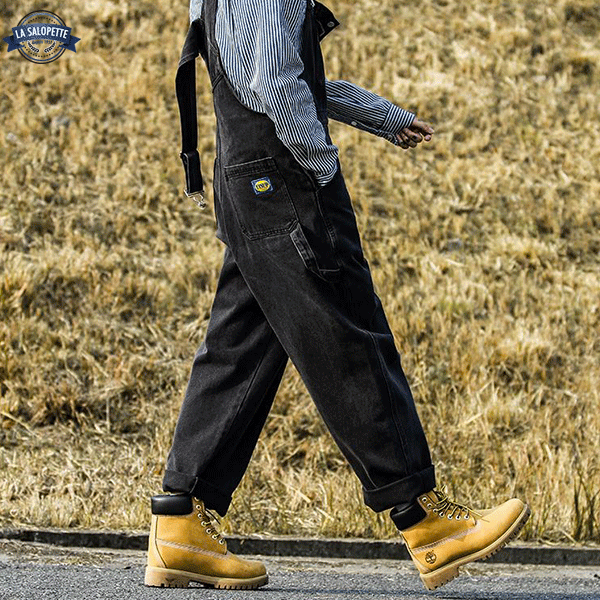 デニムオーバーオール<br>ラモー・ブラック