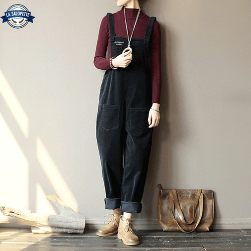 40s~50s カナダ製 コーデュロイオーバーオール 紺 vintage 40s~50s カナダ製 コーデュロイオーバーオール 紺 vintage