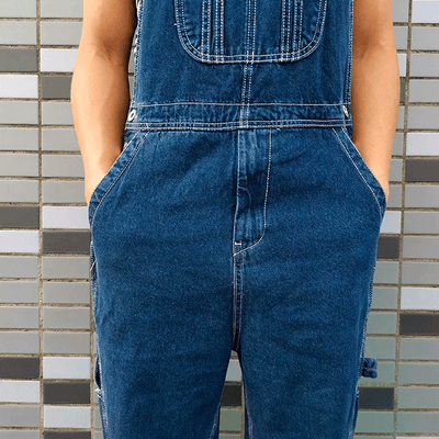 オーバーオール ショートパンツ<br>プラスサイズ バミューダ
