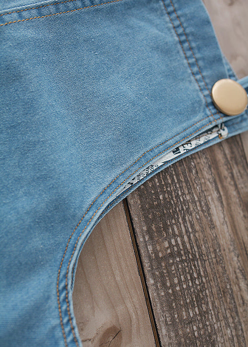 Salopette Denim Bretelles Ajustables