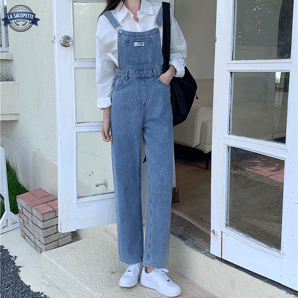 デニムオーバーオール<br>高い