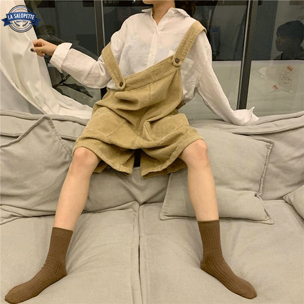 オーバーオール ショートパンツ<br>ベルベットウーマントークン