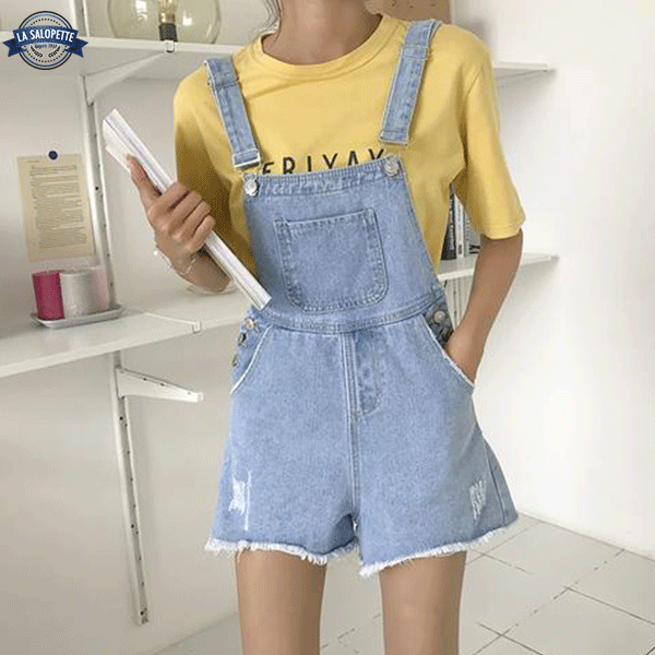 Salopette Bleu Claire pour Femme