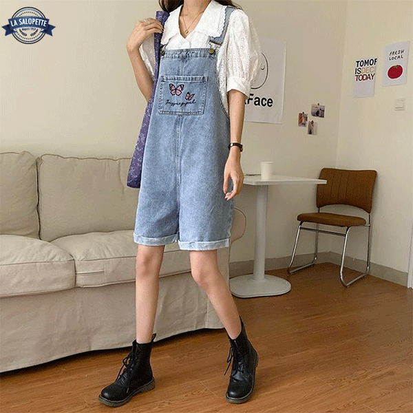 オーバーオール ショートパンツ<br>デニム ウーマン オタワ