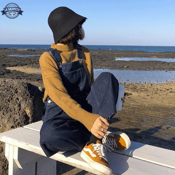デニムオーバーオール<br>春のウィーン