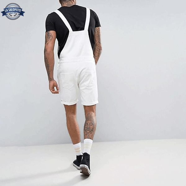 オーバーオール ショートパンツ<br>白い精霊の男