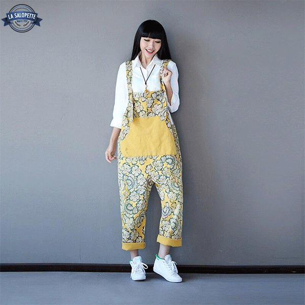 ヴィンテージオーバーオール<br>和風の女性
