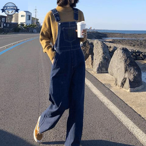デニムオーバーオール<br>春のウィーン