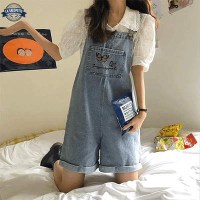 オーバーオール ショートパンツ<br>デニム ウーマン オタワ